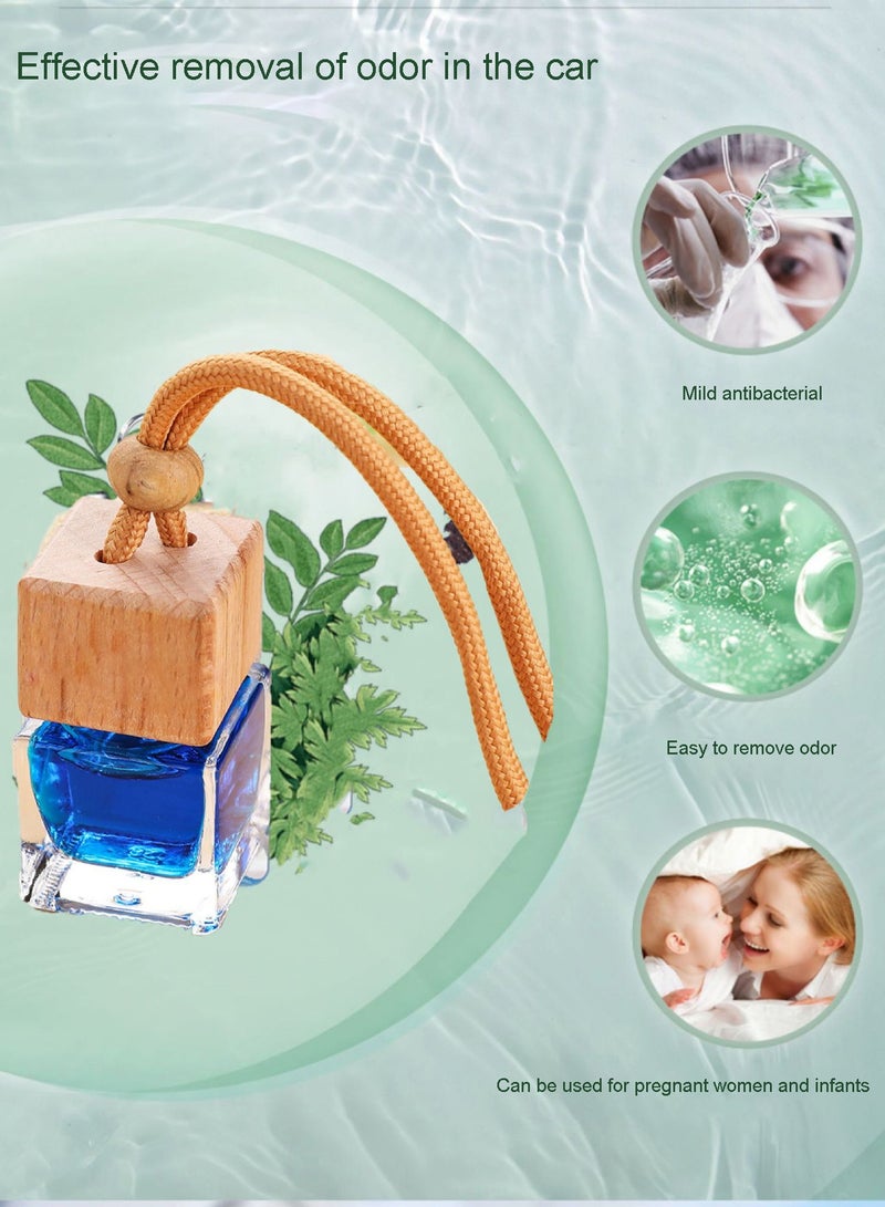 JSDUN Natural Plant Car Aromatherapy Pendant - Essential Oil Diffuser, Alcohol Free, Baby Safe, Deodorant with Heat Resistant Glass Bottle, Long-Lasting Fragrance, Suitable for Car/Home - Image 3